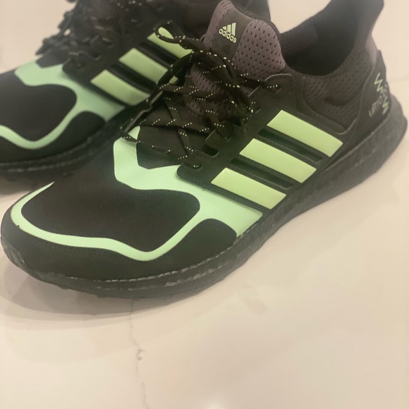 Adidas Ultraboost S&L Core Black Glow Green. Glow in Dark - Picture 8 of 8